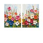 Wallity DEV3 Conjunto de Pinturas Decorativas en Lienzo Multicolor (2 Piezas)